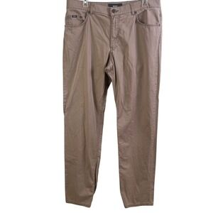 Brax Cooper Feel Good Regular Fit Tan Performance Stretch Utility Pants 36x33